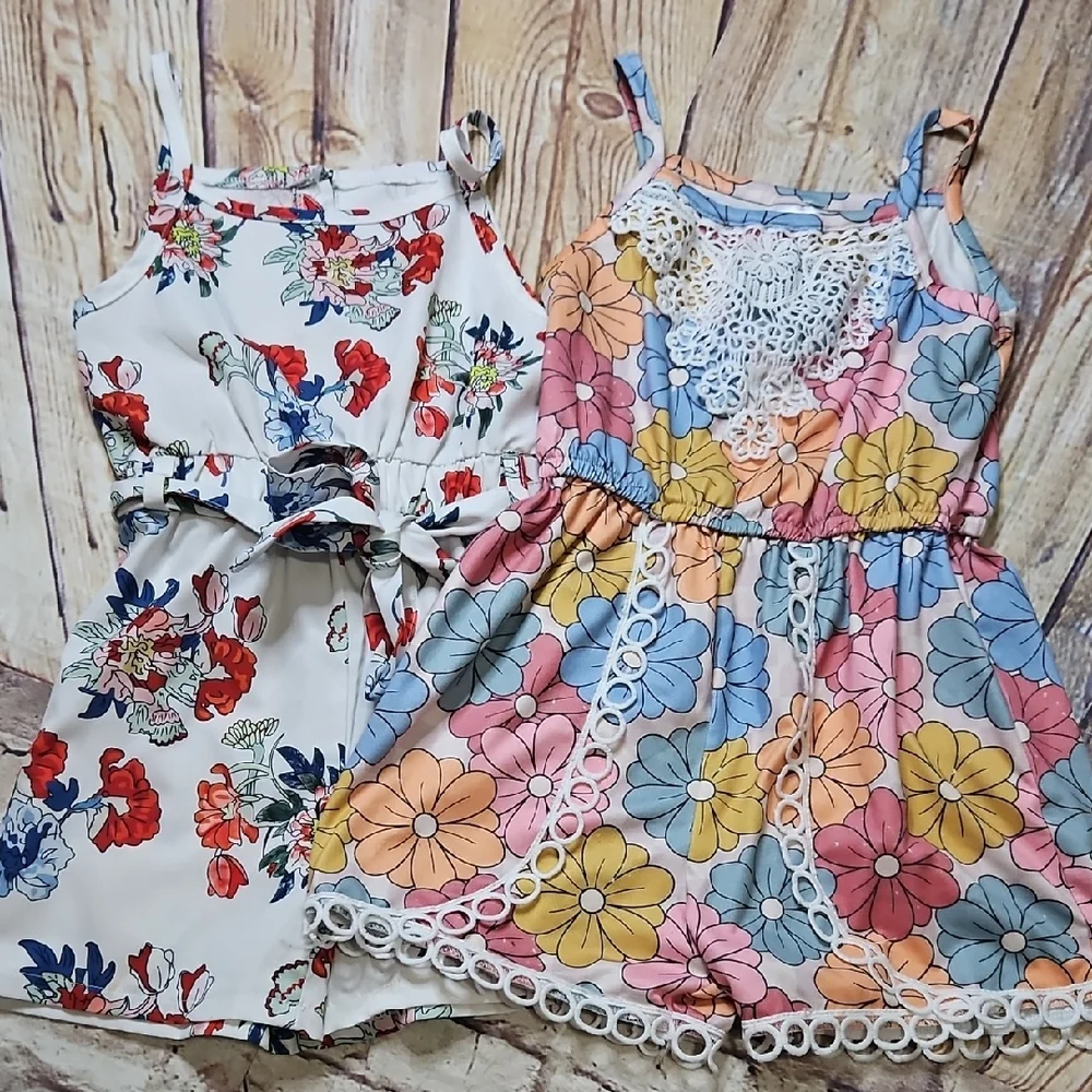 🔥Shein Girls Romper Lot Of 2 Size 4/5‎